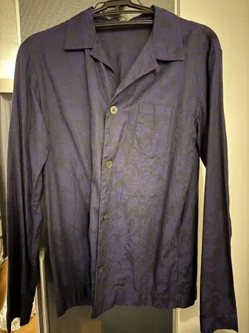Dries Van Noten 긴팔 셔츠 네이비 컬러 블랙