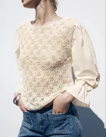 자라 콤비네이션 슬리브