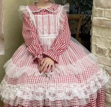호시나 사쿠라코 시마무라 콜라보 튤 프릴 에이프런 M