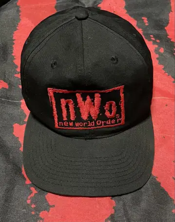 레어 nWo 로고 자수 캡 울프 팩