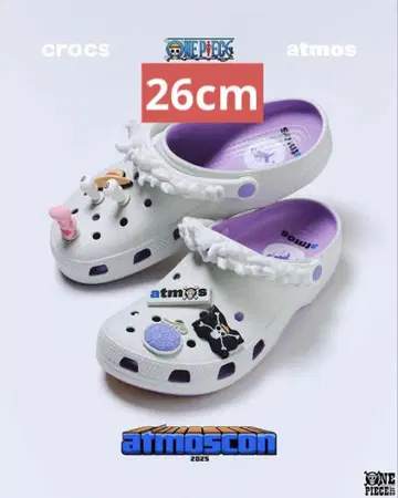 원피스 atmos Crocs Luffy Gear 5 26cm