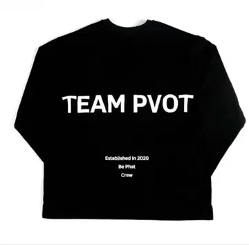 피봇 PVOT TEAM PVOT 긴팔 티셔츠 블랙