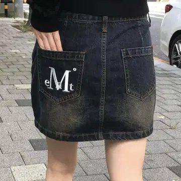 Mucent 데님 스커트 Denim Skirt 다크 블루