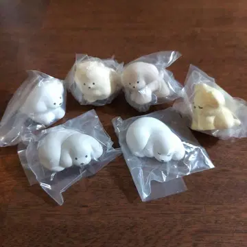 테라오카 나츠미 여러 가지 강아지 피규어 가챠 전 6종 세트