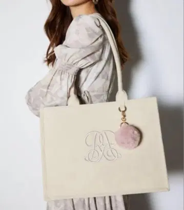 rienda WRR 로고 토트백 아이보리