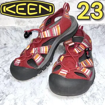 KEEN 키 샌들 수륙 양용 워터프루프 23cm 빨간색 레드