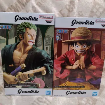 Grandista 조로 루피 피규어 세트