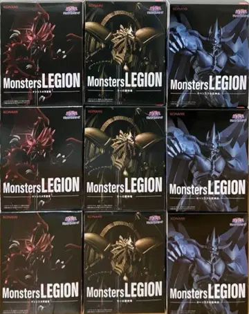 유희왕 Monster LEGION 삼환신 피규어 9개 세트