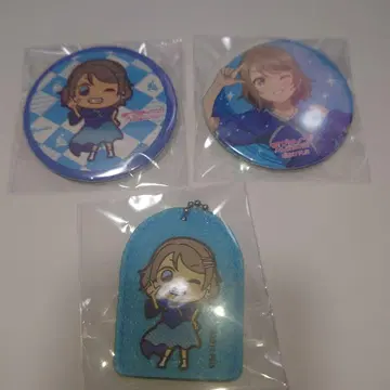 와타나베 요 캔뱃지 세트 러브 라이브 Aqours 피날레 회장 선행 가챠