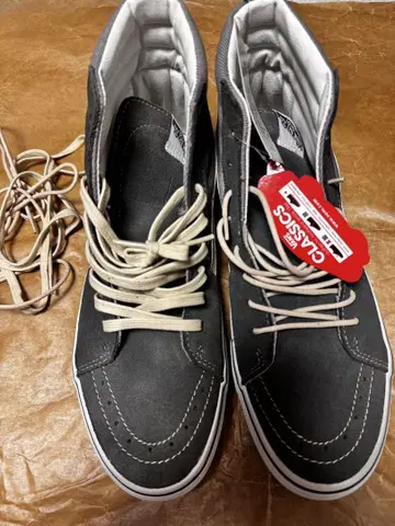 Vans 그레이 하이컷 스니커즈 28cm