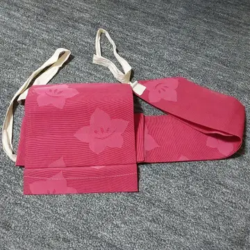 핑크 꽃무늬 오비