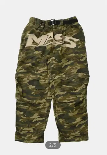 MASSNOUN 카모 패턴 팬츠 하프 팬츠