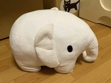 흰 코끼리 봉제 인형 약 30cm