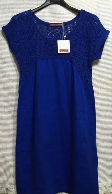 콩트와르 데코토니에 레이스 짜임이 멋진 원피스 택 포함 새상품