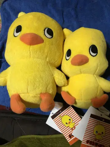 치킨 라면 봉제 인형 2개 세트
