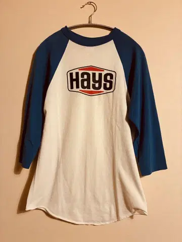 HAYS 7부 소매 티셔츠 made in USA