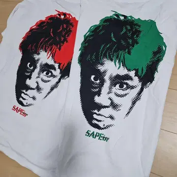 [2XL] SAPEur 사풀 하마다 마코토 티셔츠 레어 디자인 2장 세트