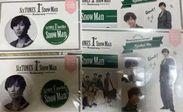 Snow Man 아베 료헤이 캔뱃지 스티커 2세트