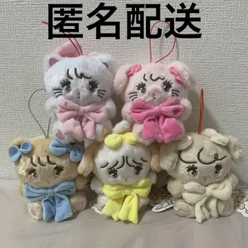 mikko characters 안아주는 리본 마스코트 5종 세트