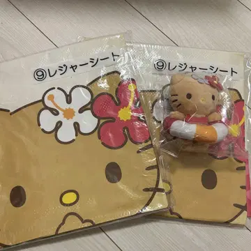 제일복권 헬로키티 돗자리와 봉제 인형