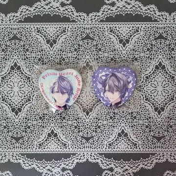 Prism Heart June Bride 하트형 캔뱃지 코야나기 로우