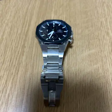 EDIFICE 크로노그래프 시계 실버