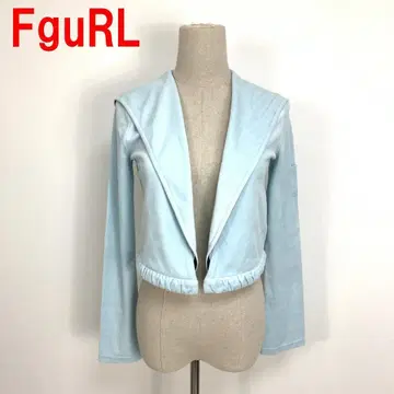 A4751 F 걸 벨로아 자켓 면 코튼 스카이블루 라이트 블루 M