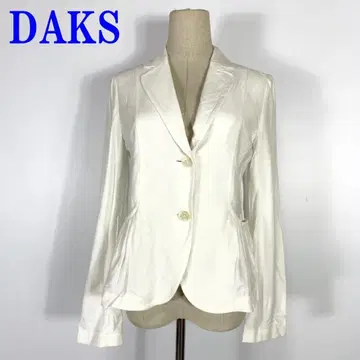 DAKS 덕스 코튼 테일러드 자켓 화이트 40 C1358