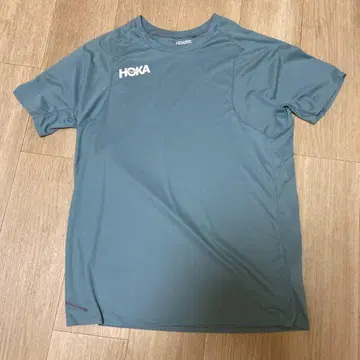 HOKA 그린 티셔츠 1123725, 블루와 그린의 중간 색상, L