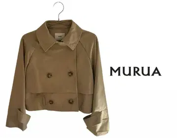 MURUA 벨트 숏 베이지 트렌치 코트 새상품급