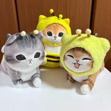 mofusand 꿀벌 냥 BIG 봉제 인형 돌진! 하치냥