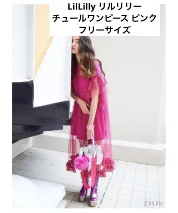 릴릴리 릴릴리 튤 레이어드 써멀 드레스