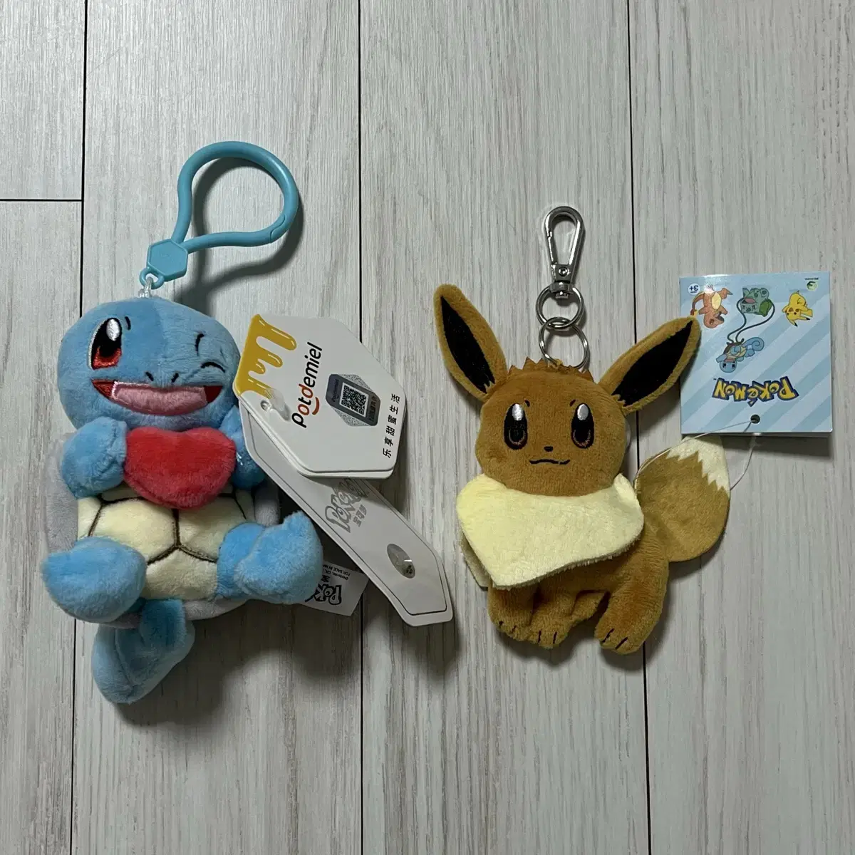 Pokemon Squirtle, Eevee Key Ring