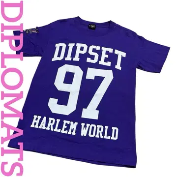 "DIPLOMATS 디플로매츠" DIPSET #97 퍼플 반팔 티셔츠