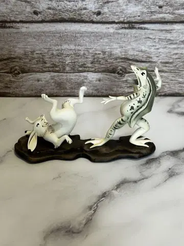 카이요도 조수 그림 피규어 토끼 개구리