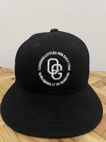 블랙 캡 QUARTER GALLERY 자수 로고