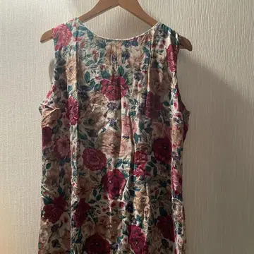 vintage 빈티지 꽃무늬 슬리브리스 원피스