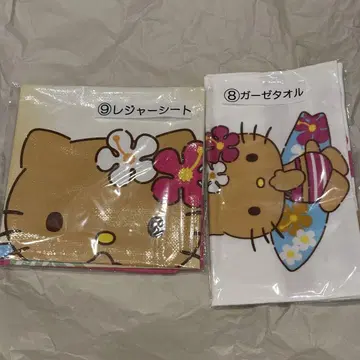 헬로키티 당첨 복권 레저 시트 거즈 타월