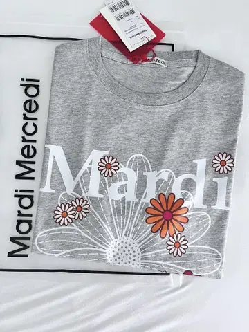 Mardi Mercredi 마르디메크르디 플라워 프린트 티셔츠