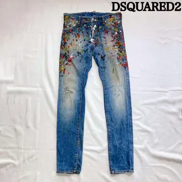 디스퀘어드 DSQUARED2 데님 44 페인트 가공 이탈리아제