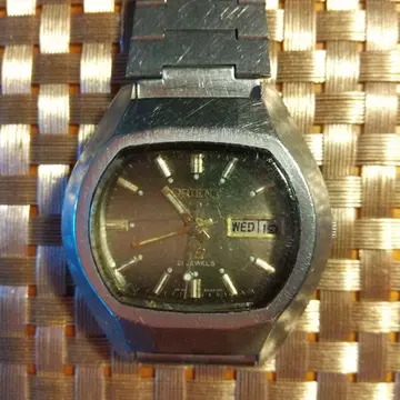 ORIENT 자동 감기 손목시계 21 주얼 정크