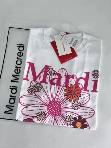 Mardi Mercredi 마르디메크르디 플라워 프린트 티셔츠