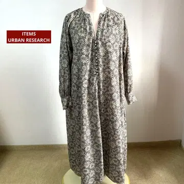 ITEMS URBANRESEARCH 보타니컬 스키퍼 롱 원피스