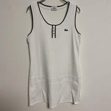 LACOSTE 라코스테 슬리브리스 원피스 화이트 사이즈 42