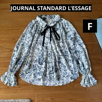 저널 스탠다드 레사주 꽃무늬 긴팔 블라우스 F 사이즈