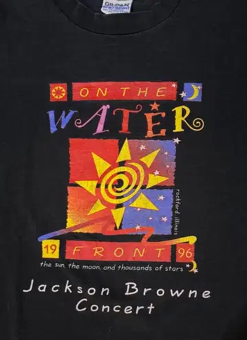 레어 Jackson Browne 콘서트 티셔츠 1996