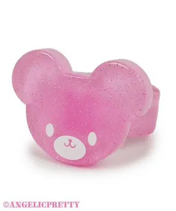 Happy Bear 반지 Angelic Pretty