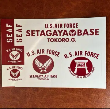 세타가야 베이스 스티커 U.S. AIR FORCE 도코로 죠지