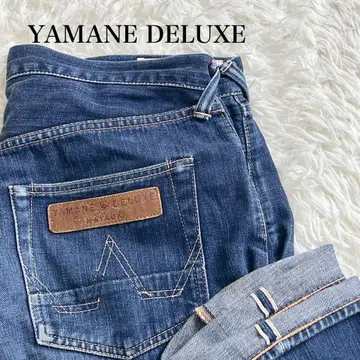 YAMANE DELUXE 스트레이트 데님 하야오키 셀비치 버튼 플라이