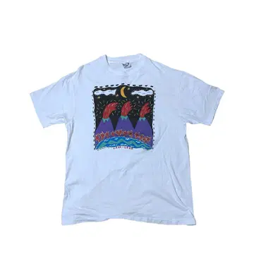 90s 아트 T Joe McAlister 빈티지 Hanes USA